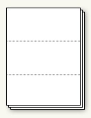 2 Perfs Creates Three 3 2/3" Forms