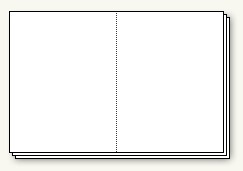 Perforated Cut Sheets – 11″ x 17″ Format One Vertical Perf at 8 1/2"