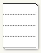 Perf Every 2 3/4” Creates Four 2¾” Forms