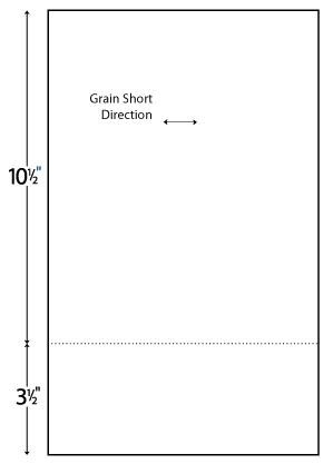 Perforated Laser Cut Sheets – Horizontal Format 8 1/2" x 14" - Horizontal Perf at 3 1/2" from Bottom