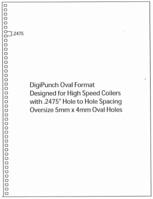 4:1 Spiral 44-Hole Oval Punch